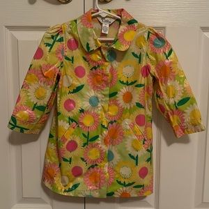Lilly Pulitzer girls rain jacket size XS
